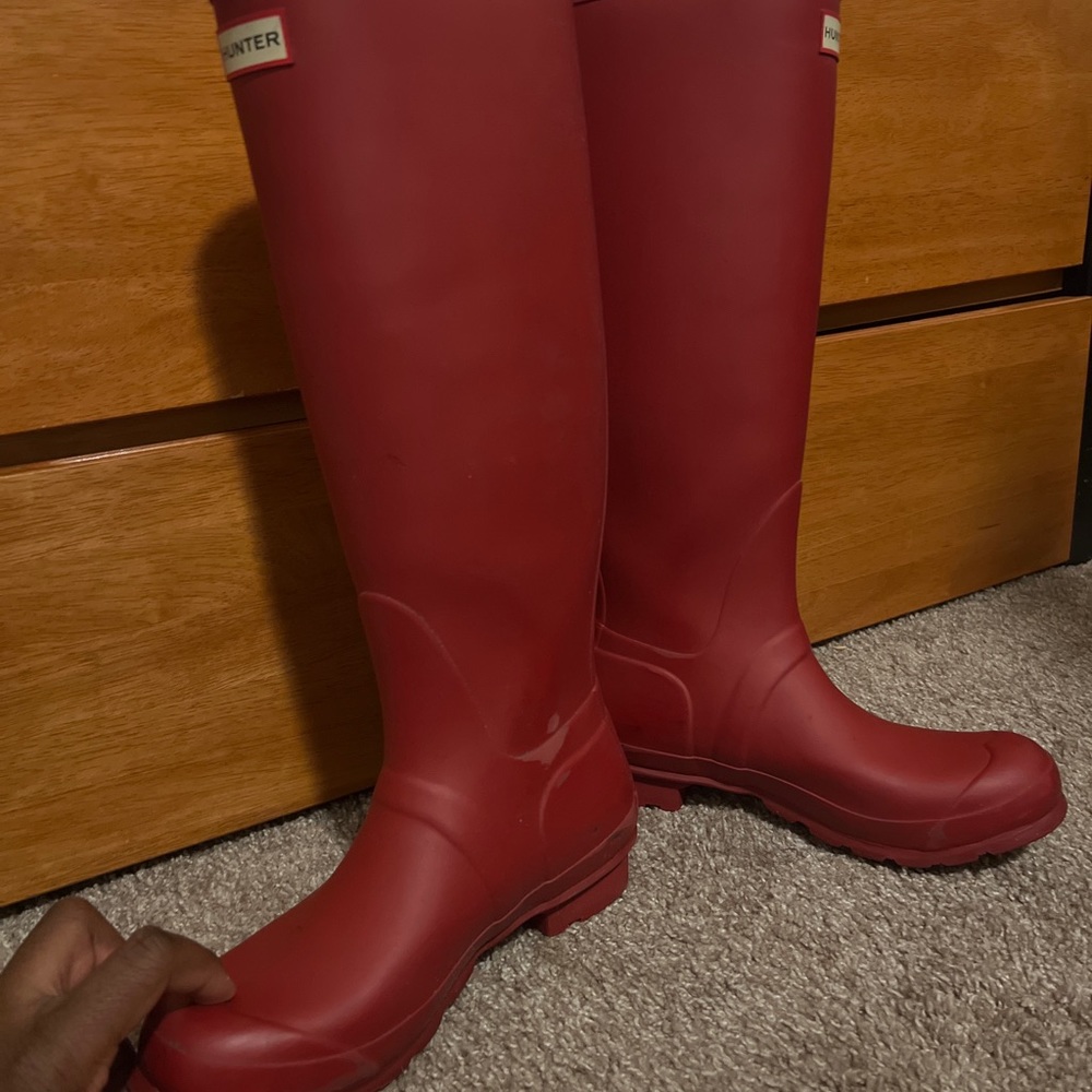 Hunter boots size 8